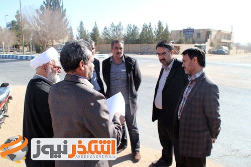 بازديد امام جمعه اشکذر از طرح هاي عمراني شهرداري