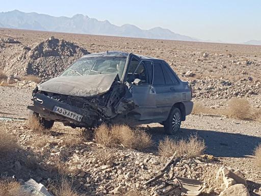 تکرار حادثه واژگونی خودرو در جاده خضرآباد