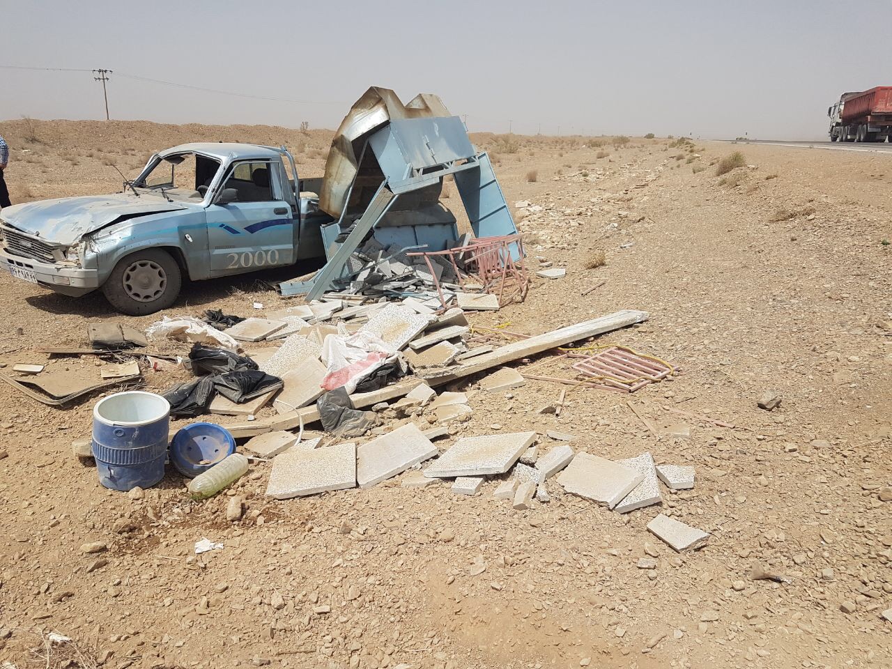 تصادف درجاده یزدخضرآبادبه کزآب