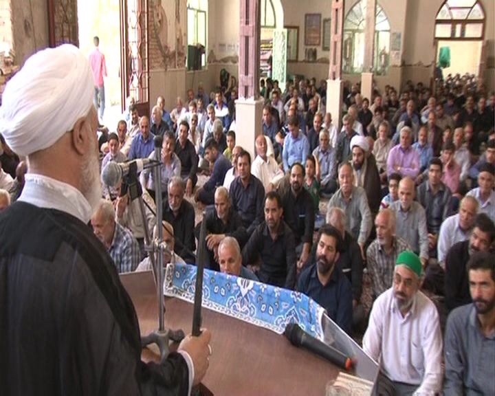 برگزاری نمازجمعه بخش خضرآباد در مسجدجامع شرب العین