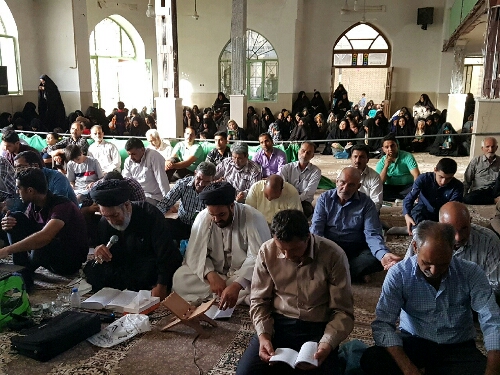 دعای پرفیض عرفه به طور همزمان در اماکن مقدس خضرآباد