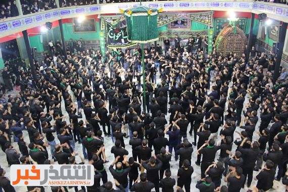 باز پخش مراسم عزاداری شب چهار دهم محرم حسینیه حاج سید اسماعیل اشکذر