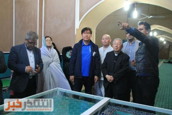 بازدید اسقف اعظم کره جنوبی و هیئت همراه از مسجد ریگ رضوانشهر
