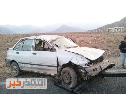 خطر از بیخ گوش راننده پراید گذشت/ جاده خضرآباد به خون مردم تشنه است