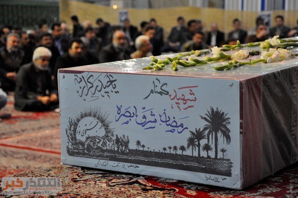 روایت تصویری از یادمان شهدای رضوانشهر/ شهید گمنام، خود را به مراسم همرزمانش رساند