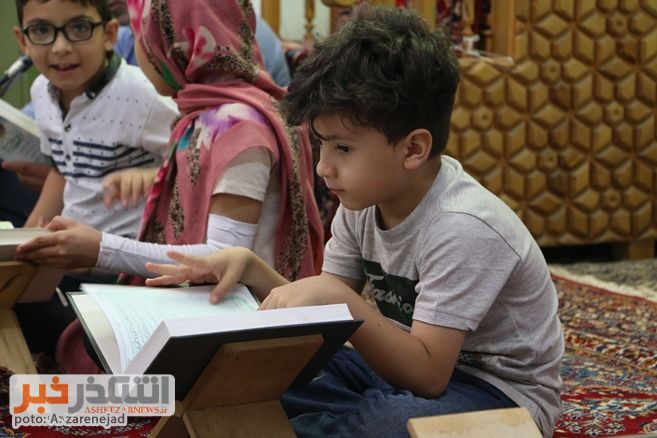 آیین جزء خوانی قرآن کریم در مسجد حاج رجبعلی