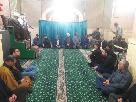 بازدید نماینده مردم تهران در مجلس خبرگان رهبری از مسجد ریگ رضوانشهر