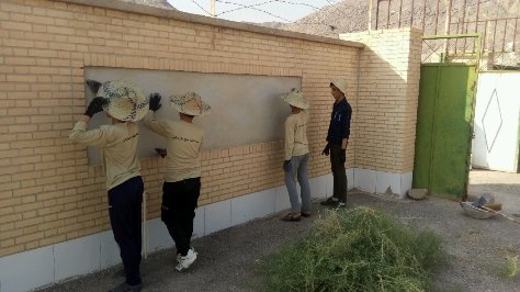 برگزاری اردوی جهادی در مدرسه سمیه روستای بامکان از توابع دهستان کذاب