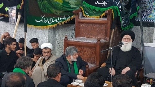 اجتماع عزاداران حسینی در شامگاه ۱۳محرم در مسجد روستای تقویه