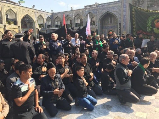 عزاداری هیئت فاطمیه اشکذردرحرم امام رضا علیه السلام