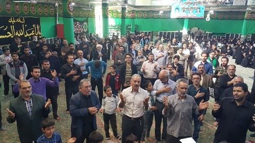 مراسم عزاداری شهادت امام حسن عسکری(ع)درمصلای بزرگ هامانه برگزار شد
