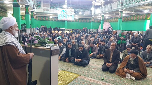 برگزاری نمازجمعه بخش خضرآباد در مصلای روستای هامانه