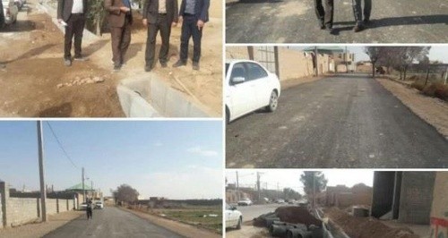 بازدید بخشدار مرکزی از عملیات بهسازی خیابان امام خمینی (ره) صدرآباد