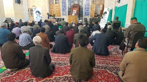 نماز جمعه این هفته بخش خضرآباد در مسجد کافی آباد برگزار شد