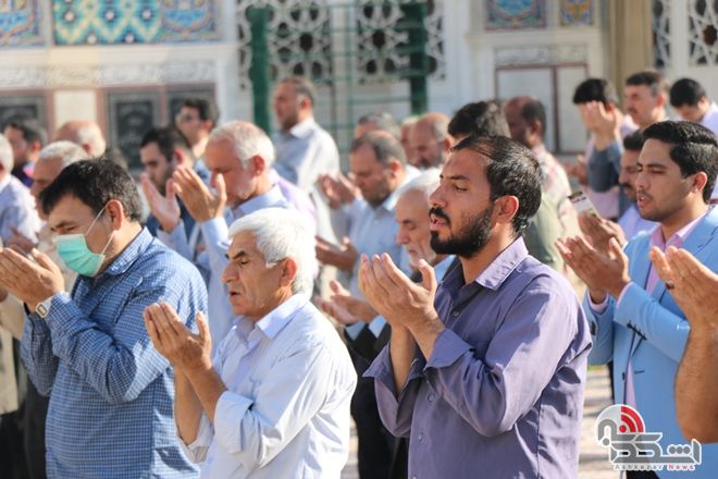 گزارش تصویری از برگزاری نماز با شکوه عید فطر در اشکذر