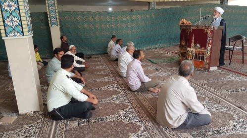 برگزاری نماز جمعه بخش خضرآباد در روستای شرب‌العین