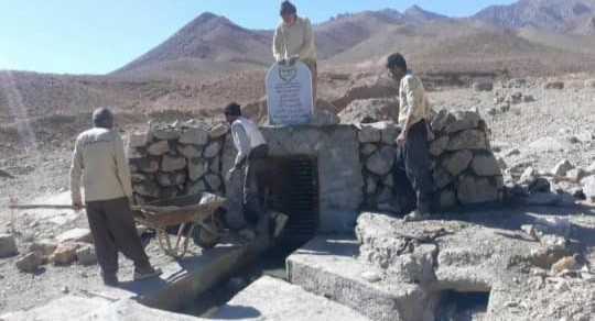 قنات روستای میل‌سفید توسط اردوی جهادی پایگاه شهید حججی بهسازی شد
