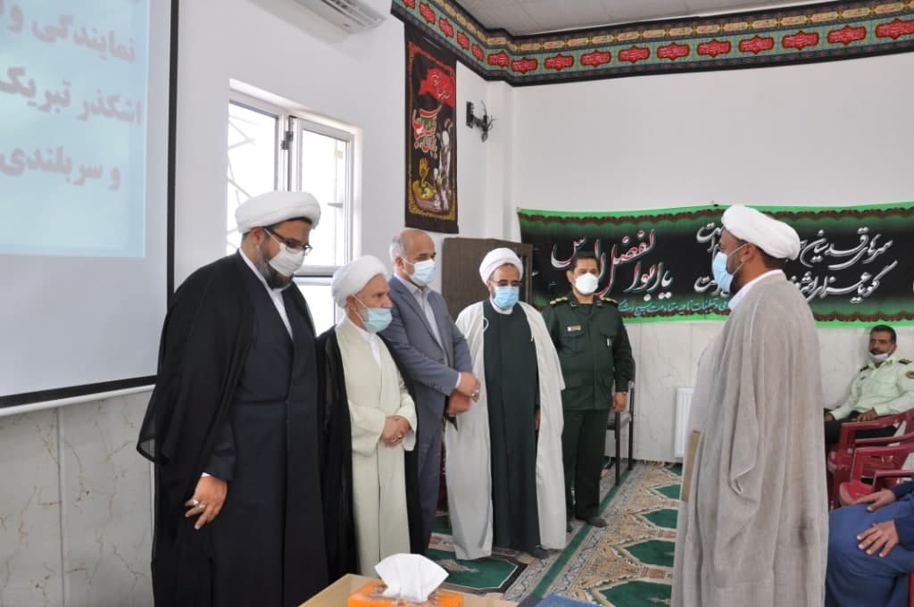 مراسم تودیع و معارفه مسئول دفتر نماینده ولی فقیه ناحیه مقاومت بسیج اشکذر برگزار شد