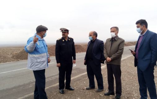 بازدید فرماندار اشکذر از مسیل‌ها و سیل‌بندهای حاشیه جاده خضرآباد