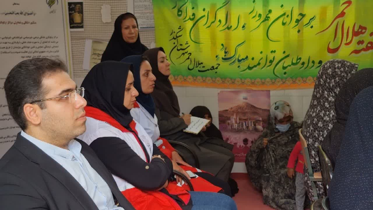 اجرای ششمین مرحله از مانور زلزله به همت خانه هلال غدیر کافی آباد