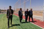 بازدید مدیرکل امور مالیاتی استان از مجموعه چمن مصنوعی پارک بزرگ شهر اشکذر