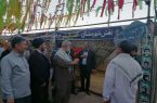 افتتاح غرفه نقش شهرستان اشکذر دردوران دفاع مقدس در محل دهکده مقاومت