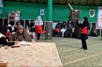 اجرای طرح کاروان سلامت جمعیت هلال احمر در روستای هامانه