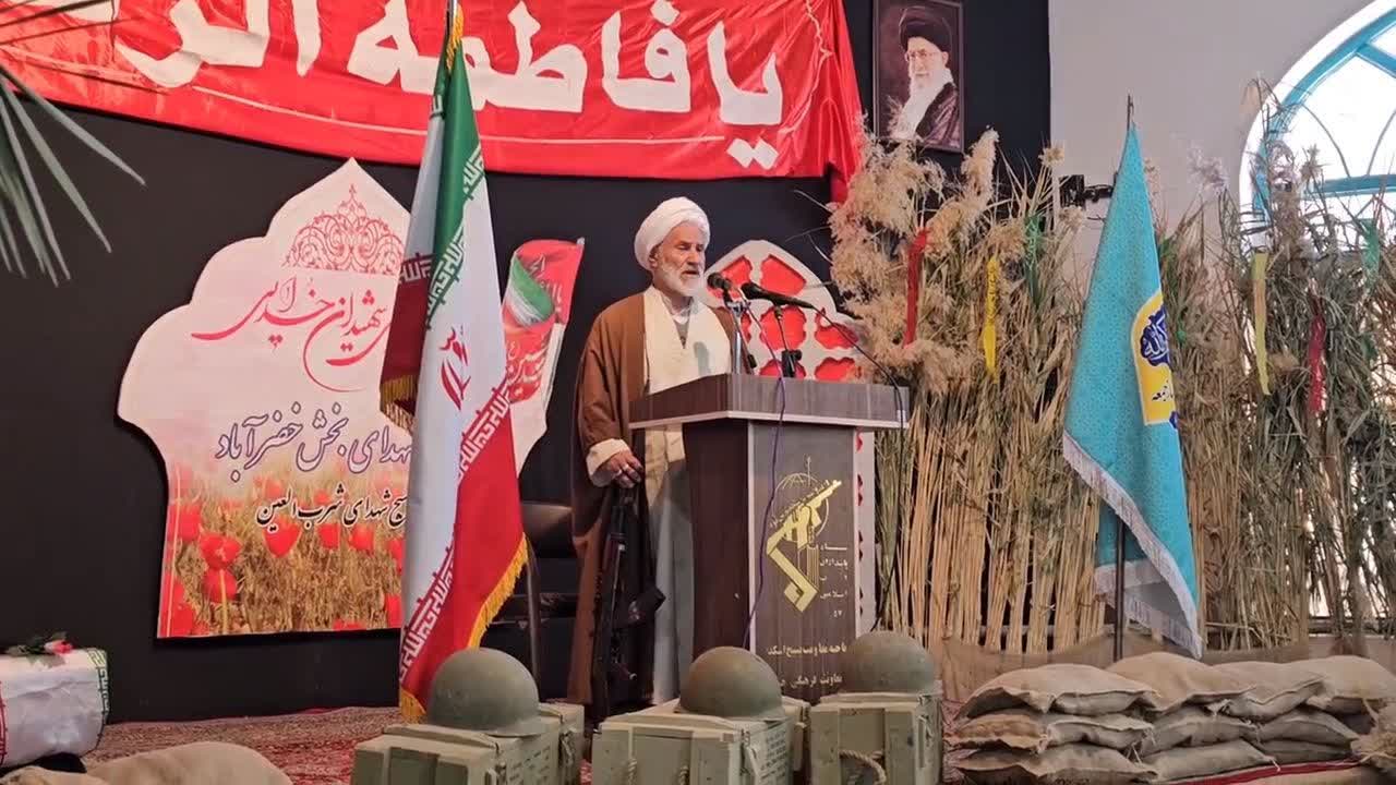 نماز عبادی سیاسی جمعه این هفته بخش خضراباد در مسجد جامع روستای شرب العین اقامه شد