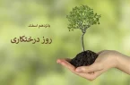 گرامیداشت روز درختکاری در روستای مرزانک