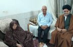 دیدار امام جمعه عقدا با خانواده شهید علی اکبر امینی