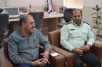 دیدار رئیس کلانتری ۱۱ خیابان امام خمینی (ره) با سرپرست شهرداری اشکذر