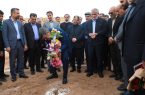 کلنگ‌زنی مجتمع خیریه اداری آموزشی در اشکذر با حضور مسئولان استان