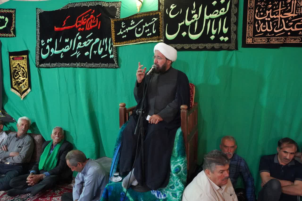 مراسم روضه‌خوانی سالروز شهادت امام صادق (ع) در مجومرد برگزار شد