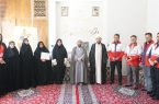 دیدار مسئولان هلال‌احمر  با امام جمعه اشکذر به مناسبت هفته جهانی صلیب سرخ