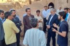 بازدید معاون عمرانی استاندار یزد از کارگاه حفاظت قلعه تاریخی عزآباد