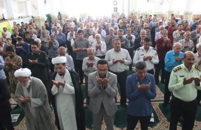 گزارش تصویری از اقامه نماز عید قربان در مصلی اشکذر