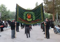 برگزاری مراسم زنجیرزنی و عزاداری روز تاسوعا در روضه الشهدا