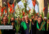 مراسم گلگذاری نخل در حسینیه سفید اشکذر برگزار شد مراسم گلگذاری نخل در حسینیه سفید اشکذر برگزار شد