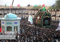برگزاری آیین نخل برداری در حسینیه سفید اشکذر