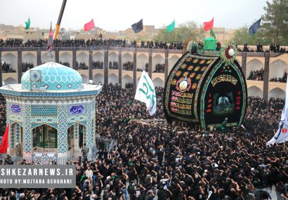 برگزاری آیین نخل برداری در حسینیه سفید اشکذر