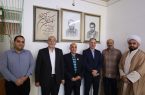 حضور مدیرکل آموزش و پرورش استان در منزل جانباز فرهنگی محمدرضا عسکری