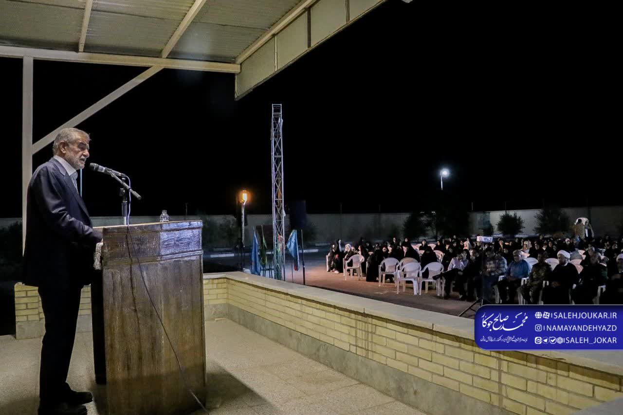 دکتر محمدصالح جوکار در جمع رزمندگان شهرستان اشکذر