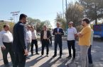 شهردار و اعضای شورای اسلامی شهر اشکذر از روستای حجت آباد بازدید کردند