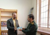 دیدار فرمانده ناحیه مقاومت بسیج شهرستان با رئیس اداره کتابخانه های عمومی شهرستان اشکذر