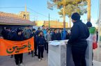 دانش‌آموزان اشکذری در صبحگاهِ ۲۴۲۷ گرد هم آمدند