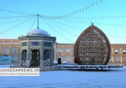 رخت سپید بر تن اشکذر؛ هنرنمایی زمستان در کویر