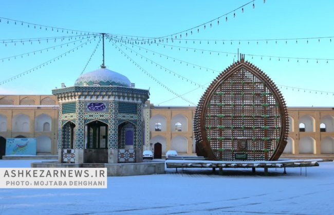 رخت سپید بر تن اشکذر؛ هنرنمایی زمستان در کویر