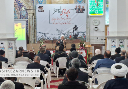 طنین یاد و خاطره «بچه‌های ولیعصر (عج)» در اشکذر؛ چهارمین یادواره شهدای محله پشت باغ کاج برگزار شد