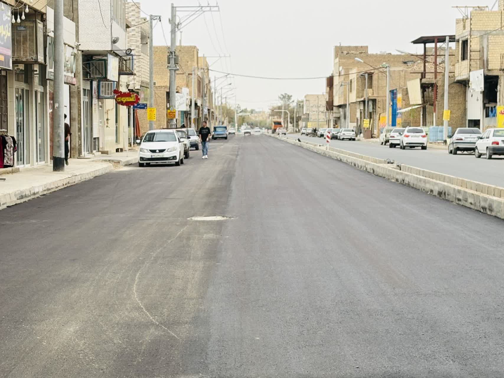 اتمام عملیات آسفالت بلوار شهید صدوقی