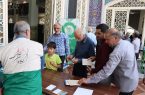 میز ثبت‌نام خادمیاران رضوی در اشکذر برپا شد